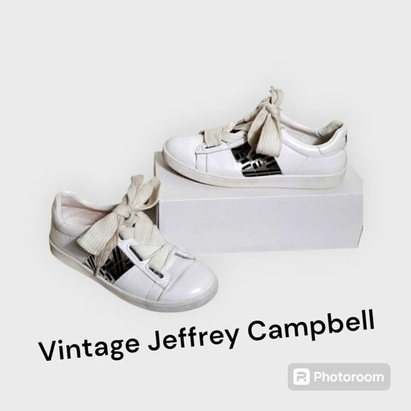 Jeffrey Campbell LF White Sneakers - Picture 1 of 8